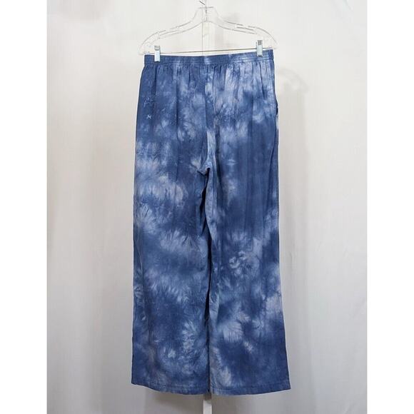 Vintage 90s Blue Tie Dye Top Pants Set Misses Size S L - Picture 8 of 11